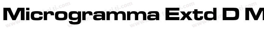 Microgramma Extd D M字体转换
